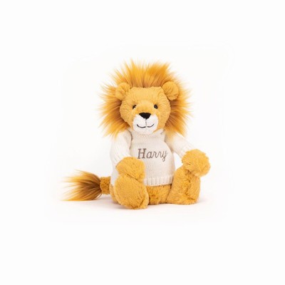 Jellycat Bashful León with Cream Jumper | DBPQ-15803